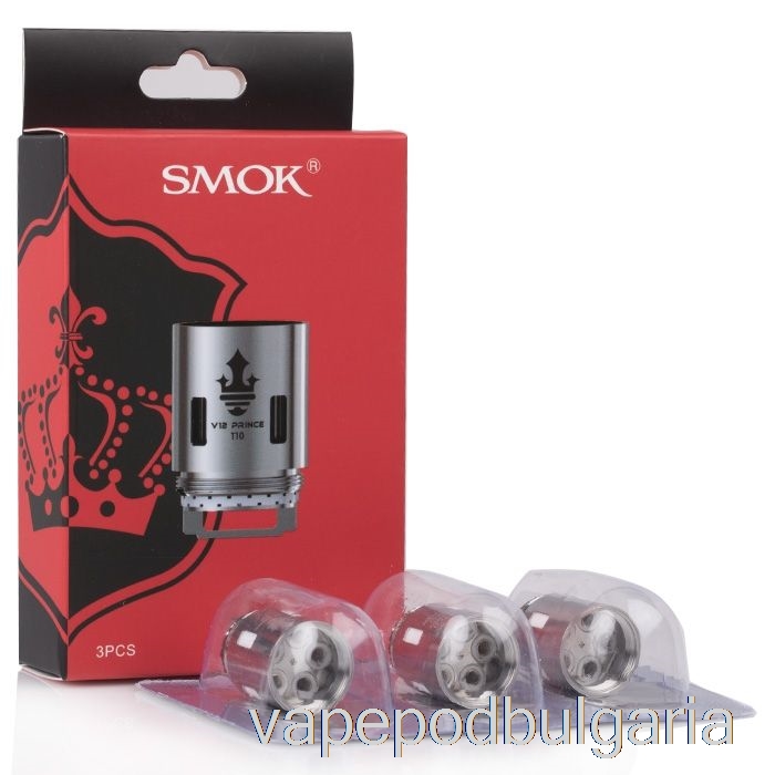 Vape Технически характеристики Smok Tfv12 Prince резервни бобини 0.12ohm V12 Prince-t10 бобини